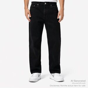 Nautica 34x30 Black Relaxed Fit Jeans – Men’s Classic Cotton